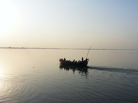 Collectorate ghat on the bank of the Ganges in Patna
