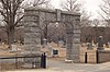 Glenwood Cemetery Glenwood Cemetery entrance arch, Maynard MA.jpg