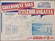 1938 land sale at Kirra Beach, 1938