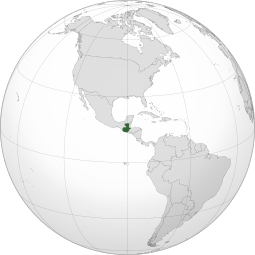 Localização Guatemala