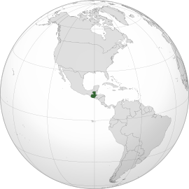 Розташування Гватемали