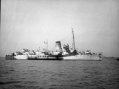 Тральщик HMS Goatfell (бывший «Caledonia»), между 1939-1945 годами.