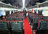 The interior of an air-conditioned Chair Car coach of a Jan Shatabdi Express in 2010