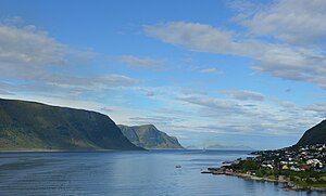 View of the Heissafjord from the east