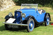 Hillman Minx sports tourer 1934 Hillman Minx sports tourer manufactured 1934 1185 cc.JPG