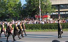 Hrvatska bratovština Bokeljska mornarica 809, Parade Militer, Zagreb, 4-8-2015.JPG