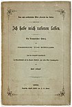 Titelblatt von: Ich habe mich rasieren lassen: Ein dramatischer Scherz von Friedrich von Schiller, Verlag der Englischen Kunst-Anstalt A. H. Payne 1862
