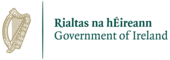 The harp is used as the official emblem of the Government of Ireland. Irish Government Logo.png
