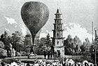 Запуск воздушного шара в Минерашках, 1852