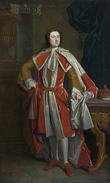 Lionel Tollemache, 4th Earl of Dysart, by John Vanderbank, 1730 John Vanderbank (1694-1739) - Sir Lionel Tollemache (1708-1770), 4th Earl of Dysart - 1139649 - National Trust.jpg