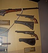 The guns in Booth's possession when he was captured, Ford's Theatre National Historic Site (2011)