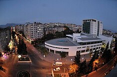 A view of the city center