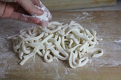 Hand-cut kal-guksu noodles