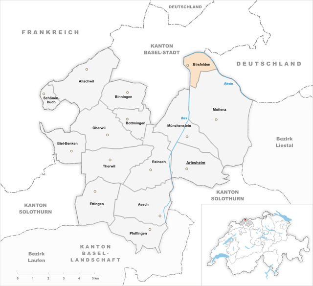 Birsfelden - Localizazion