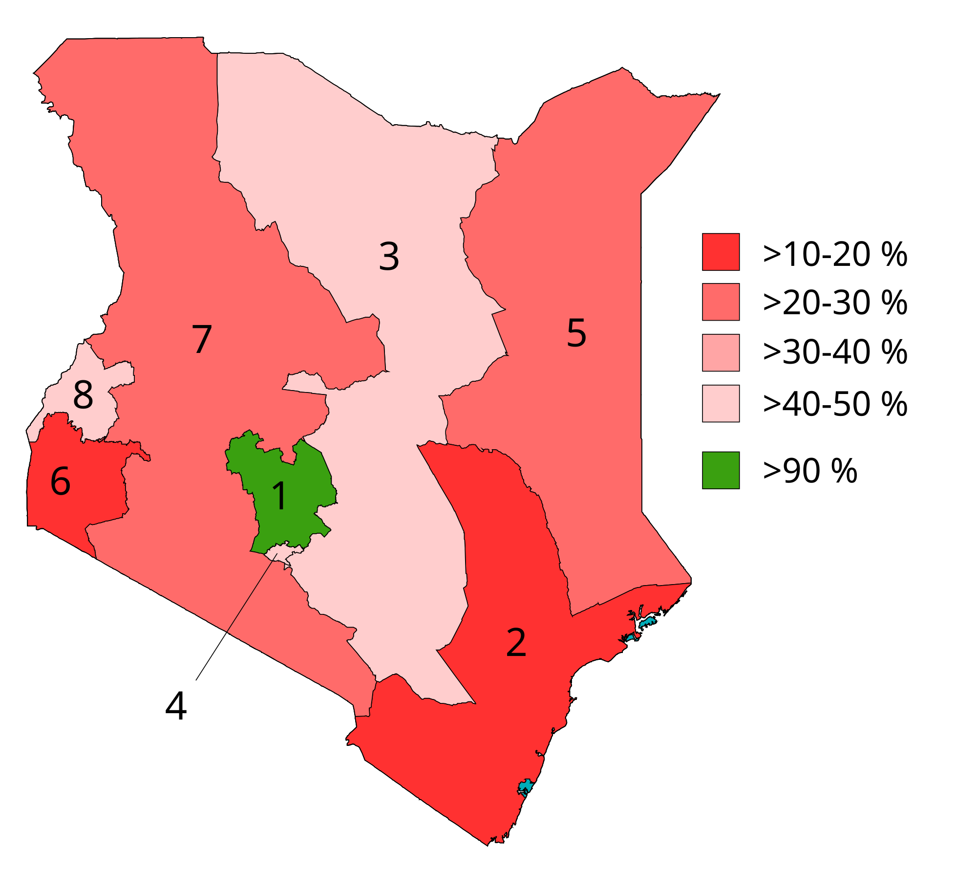 Kenya Provinces Referendum  Svg