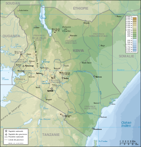 kart: geografi i Kenya