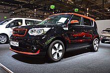 During 2015 a total of 2,044 used Kia Soul EVs were exported to Norway, mainly from Germany. Kia Soul EV. 81 kW. Spielvogel.JPG
