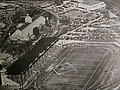 An aerial view of the stadium in the 1950s