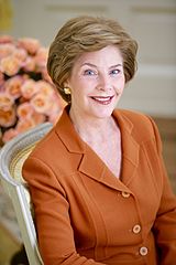 Laura Bushserved 2001–2009born 1946 (age 75)wife of George W. Bush