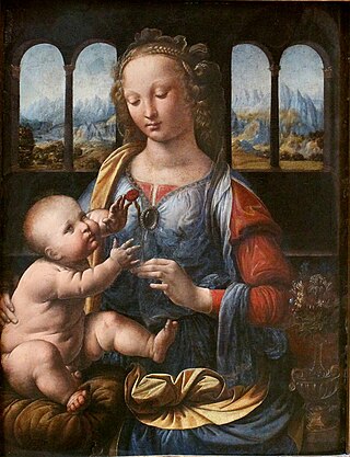 <i>Madonna of the Carnation</i> Painting by Leonardo da Vinci
