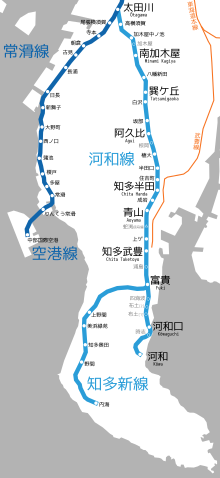 Linemap of Kōwa Line.svg