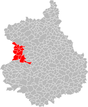 Lage der CC des Portes du Perche im Département Eure-et-Loir