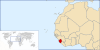 Location of Sierra Leone in Africa