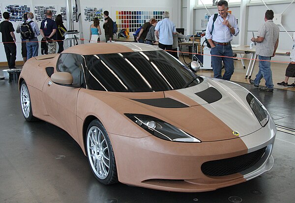 Lotus Evora clay model