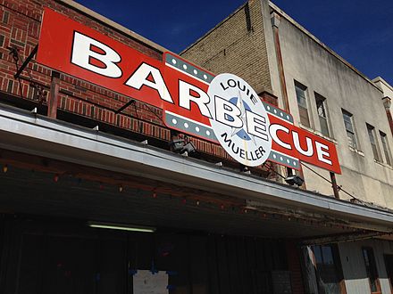Signage for Louie Mueller Barbecue