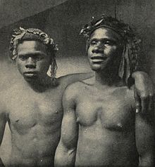 Loyalty Islanders employed as sailors on the New Caledonian coast Loyalty Islanders employed as sailors on the New Caledonian coast, c. 1906.jpg