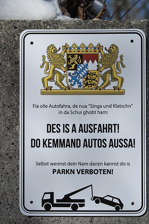 Parking sign in Munich