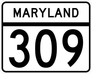 <span class="mw-page-title-main">Maryland Route 309</span> State highway in Maryland, United States