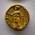 Macedonia - king Alexandros III - 336-317 BC - gold stater - head of Athena - Nike - München SMS