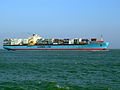 Maersk Mytilini p3 approaching Port of Rotterdam, Holland 01-Apr-2007.jpg