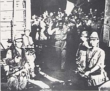 Surrender of U.S. forces at the Malinta Tunnel on 6 May 1942 Malinta Tunnel Surrender, Corregidor Island (1942).jpeg