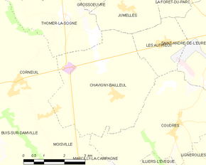 Poziția localității Chavigny-Bailleul