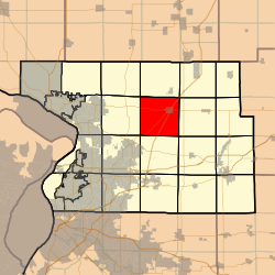 Illinoys.svg shtatining Madison okrugidagi Xemel shaharchasi ko'rsatilgan xarita