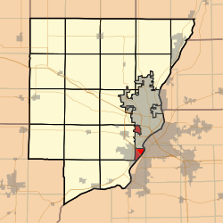 Map highlighting West Peoria Township, Peoria County, Illinois.svg