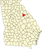 Map of Georgia highlighting Taliaferro County Map of Georgia highlighting Taliaferro County.svg