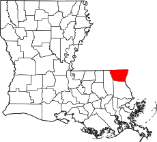 Map of Louisiana highlighting Washington Parish.svg