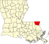 Map of Louisiana highlighting Washington Parish.svg