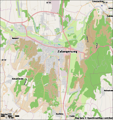 Pozíciós térkép Zalaegerszeg