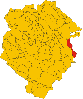 Map of comune of Brusnengo (province of Biella, region Piedmont, Italy).svg