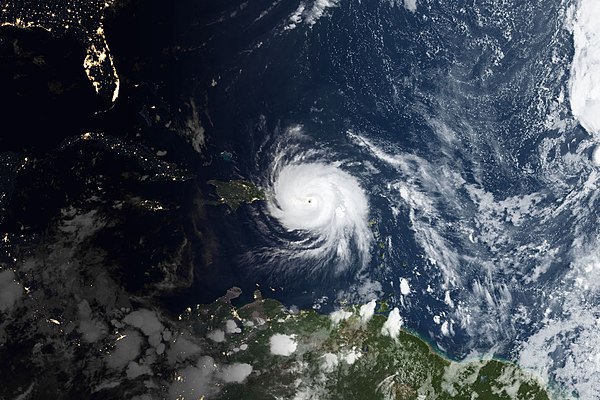 Maria as it was making landfall near Yabucoa on September 20, 2017