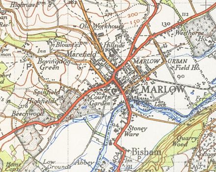 Map Of Marlow And Surrounding Area Marlow, Buckinghamshire - Wikiwand