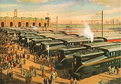 Mass Transportation (Army-Navy Game) by Grif Teller, 1955.jpg