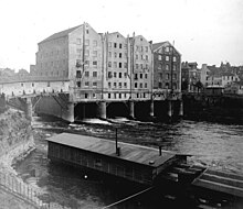 Moulin sur la Marne (photo du 10 septembre 1916), disparu aujourd'hui.