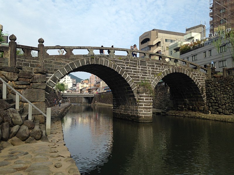 File:Meganebashi Bridge on Nakashimagawa River 3.JPG