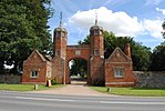 Gateway and lodges to Melford Hall Melford Hall gateway Geograph-3086680-by-Tony-Bennett.jpg