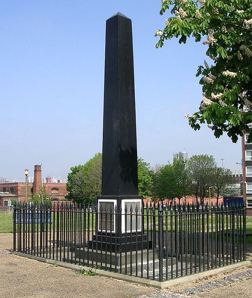 A memorial to Matthew Murray in Holbeck, Leeds